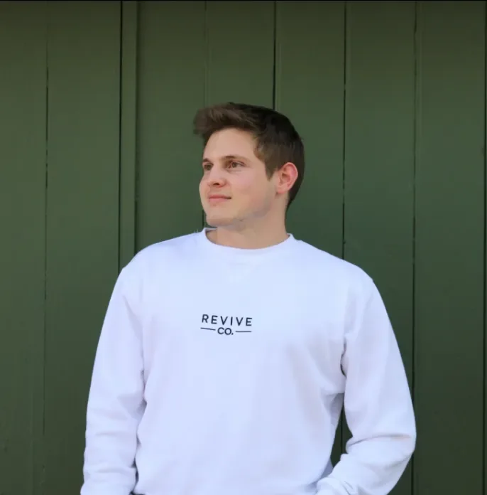 Rooted in Christ, front view, worn outdoors